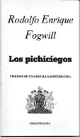 Los pichiciegos - Fogwill